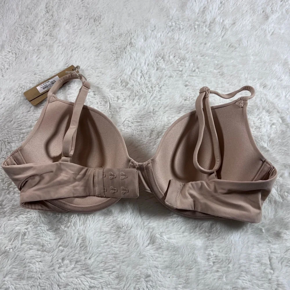 SKIMS Women's Fits Everybody‎ T-Shirt Bra Mica Tan Underwire 32D BR-TSH-2023 NEW - Picture 4 of 10